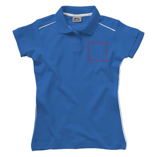 Damska koszulka polo Backhand PFC-33092424 niebieski