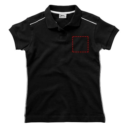 Damska koszulka polo Backhand PFC-33092993 czarny