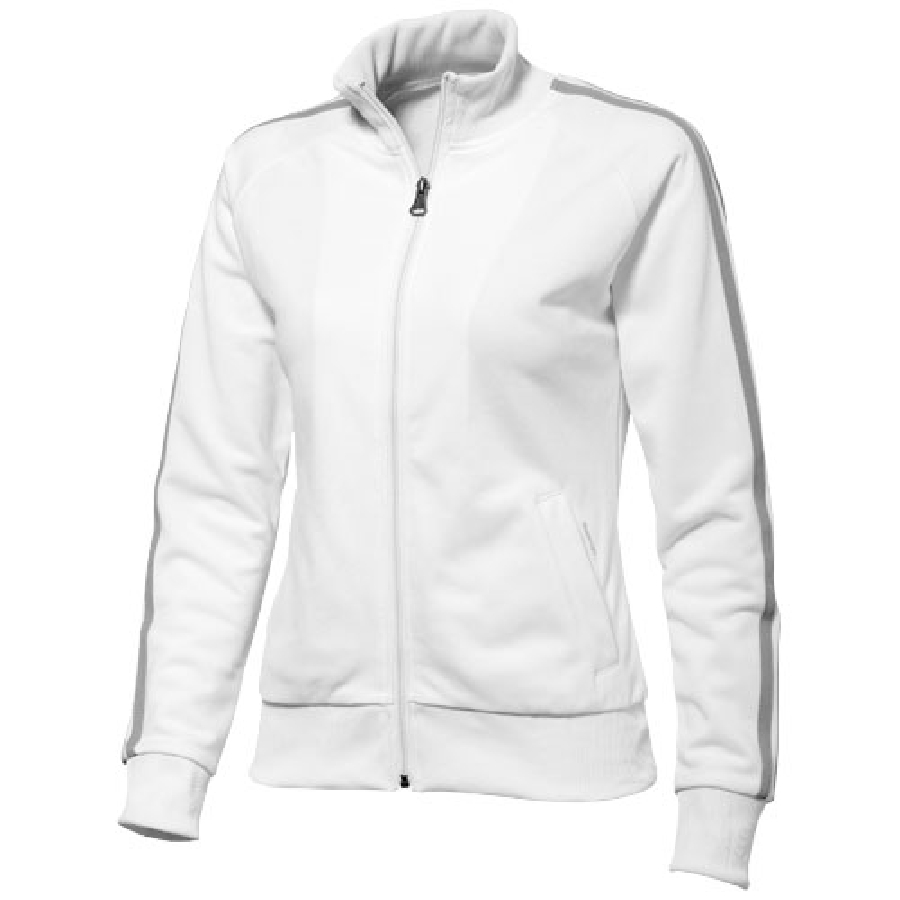 Rozpinany damski sweter Court PFC-33315011 biały
