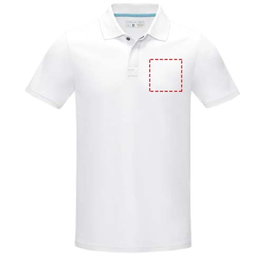 Męska organiczna koszulka polo Graphite z certyfikatem GOTS PFC-37508012