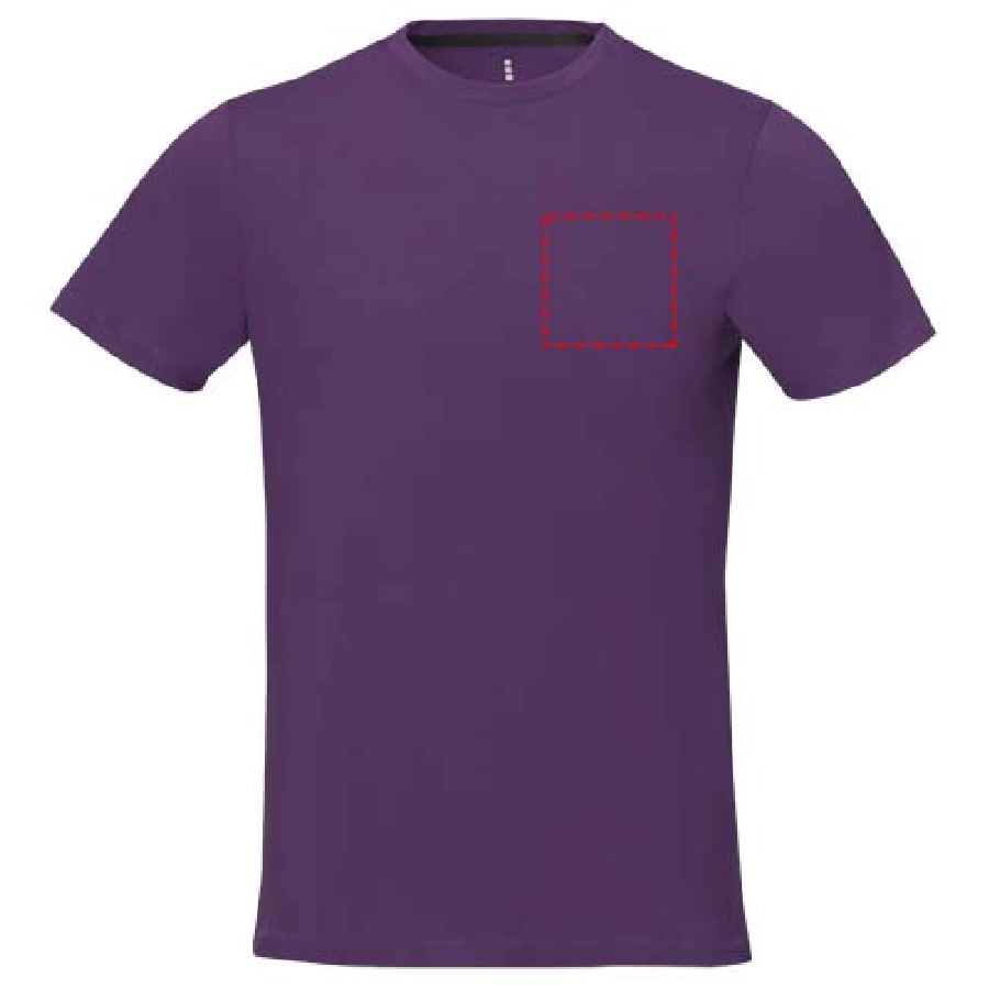 Męski t-shirt Nanaimo z krótkim rękawem PFC-38011381 fioletowy