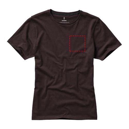 Damski t-shirt Nanaimo z krótkim rękawem PFC-38012860 brązowy