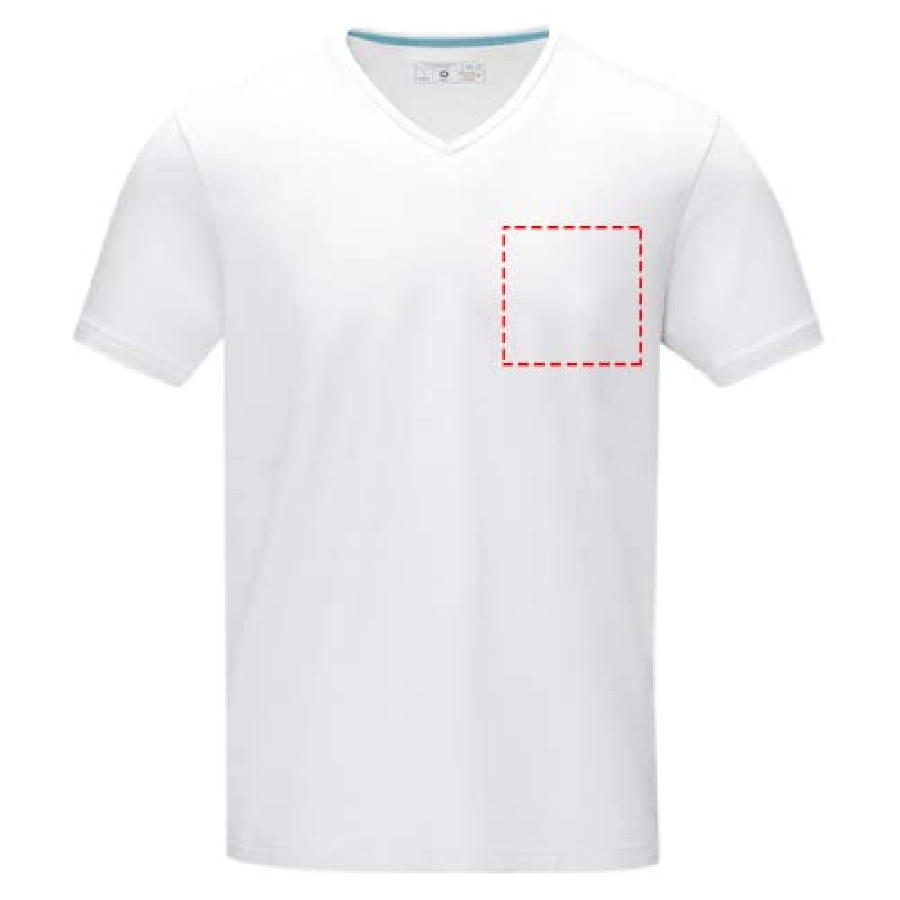 Męski T-shirt organiczny Kawartha z krótkim rękawem PFC-38016011 biały