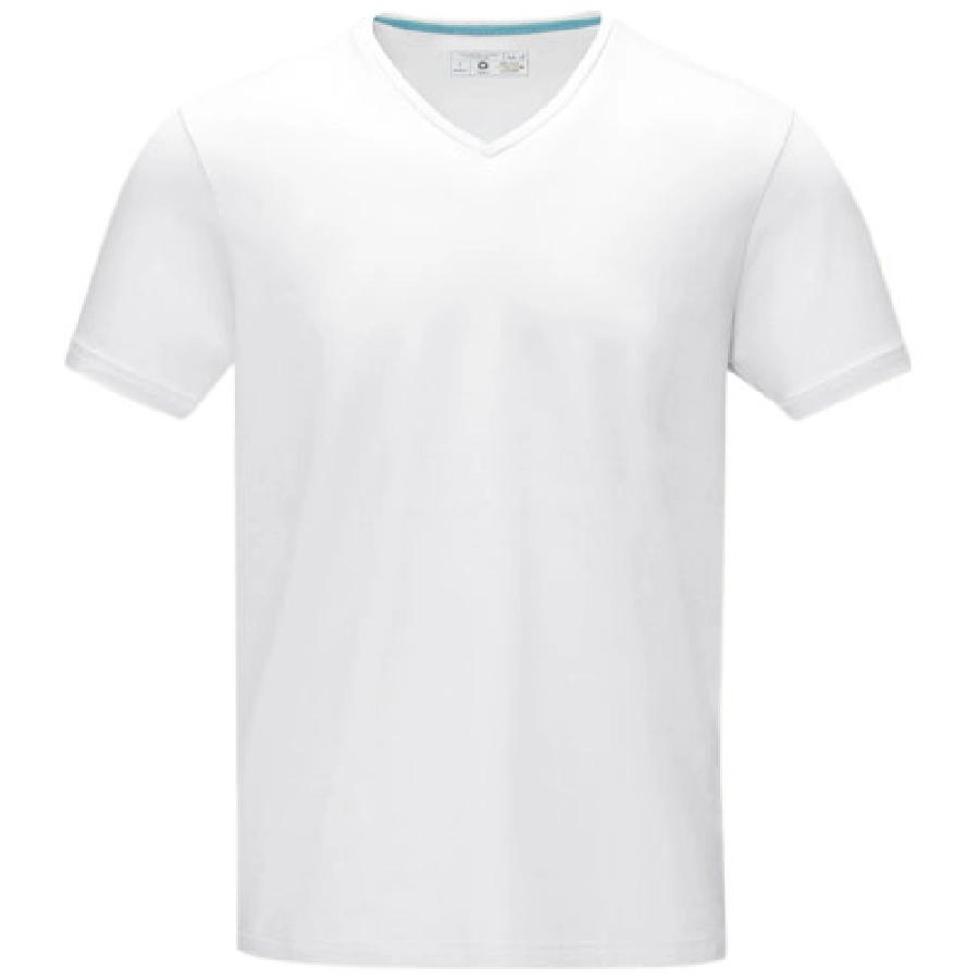 Męski T-shirt organiczny Kawartha z krótkim rękawem PFC-38016016 biały