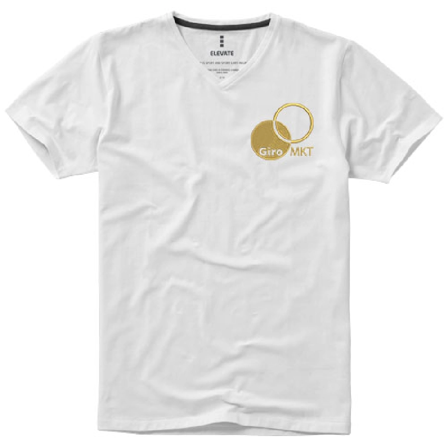 Męski T-shirt organiczny Kawartha z krótkim rękawem PFC-38016015 biały