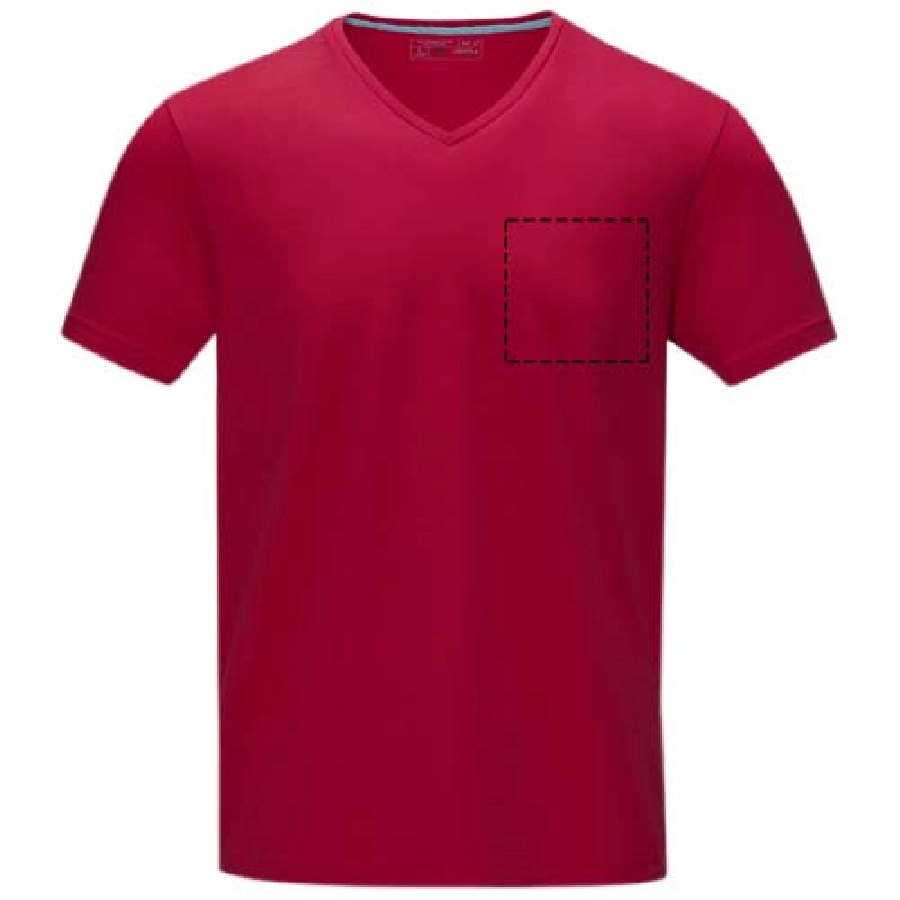 Męski T-shirt organiczny Kawartha z krótkim rękawem PFC-38016255 czerwony