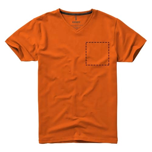 Męski T-shirt organiczny Kawartha z krótkim rękawem PFC-38016331 pomarańczowy
