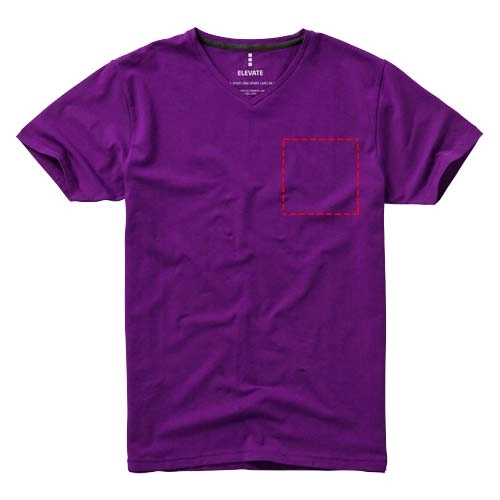 Męski T-shirt organiczny Kawartha z krótkim rękawem PFC-38016380 fioletowy