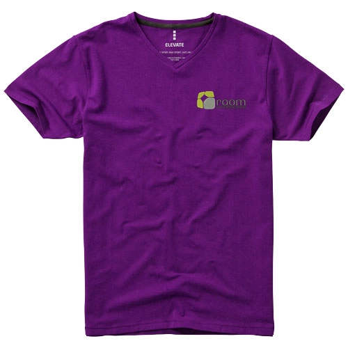 Męski T-shirt organiczny Kawartha z krótkim rękawem PFC-38016386 fioletowy