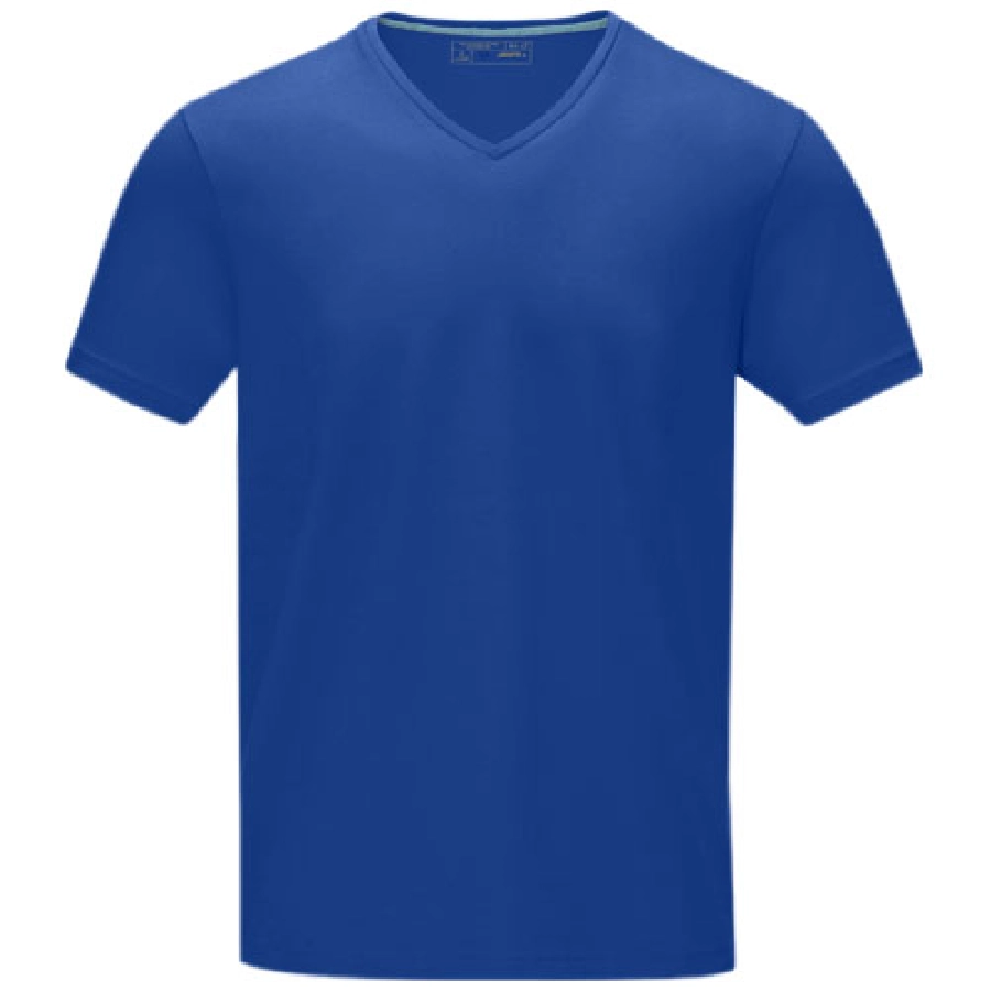 Męski T-shirt organiczny Kawartha z krótkim rękawem PFC-38016445 niebieski