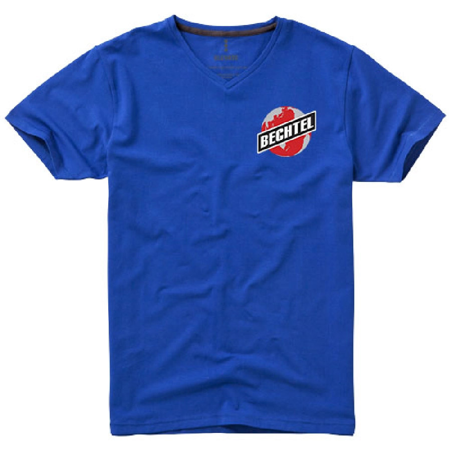 Męski T-shirt organiczny Kawartha z krótkim rękawem PFC-38016445 niebieski