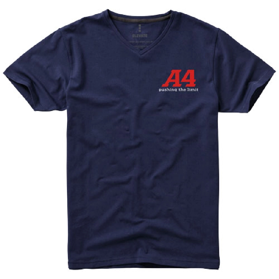 Męski T-shirt organiczny Kawartha z krótkim rękawem PFC-38016494 granatowy