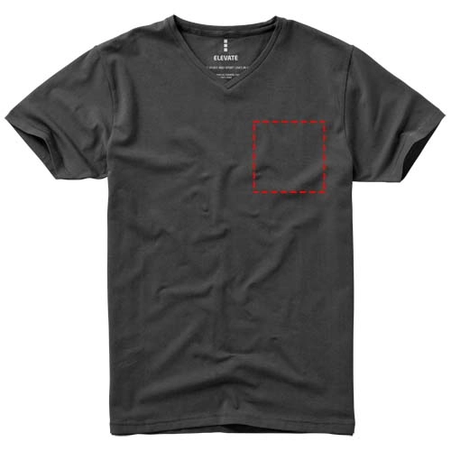 Męski T-shirt organiczny Kawartha z krótkim rękawem PFC-38016953 szary