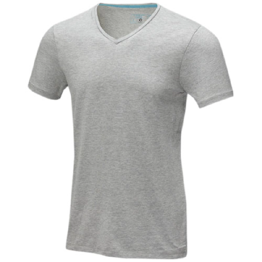 Męski T-shirt organiczny Kawartha z krótkim rękawem PFC-38016965 szary
