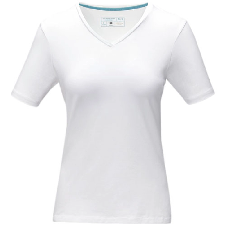 Damski T-shirt organiczny Kawartha z krótkim rękawem PFC-38017014 biały