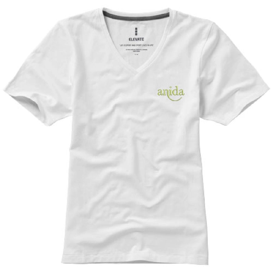 Damski T-shirt organiczny Kawartha z krótkim rękawem PFC-38017015 biały