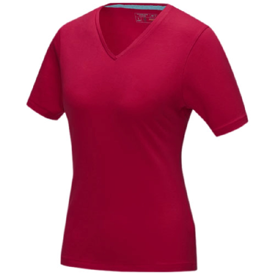 Damski T-shirt organiczny Kawartha z krótkim rękawem PFC-38017250 czerwony