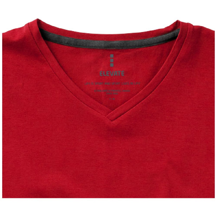 Damski T-shirt organiczny Kawartha z krótkim rękawem PFC-38017254 czerwony