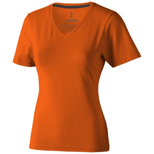 Damski T-shirt organiczny Kawartha z krótkim rękawem PFC-38017331 pomarańczowy