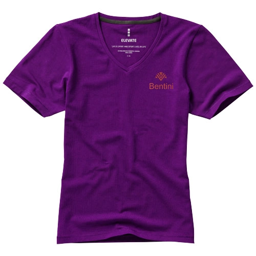 Damski T-shirt organiczny Kawartha z krótkim rękawem PFC-38017380 fioletowy