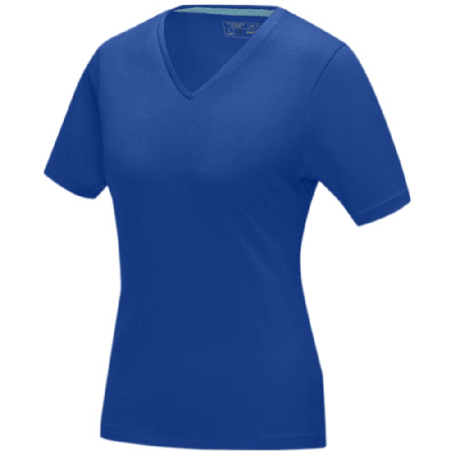 Damski T-shirt organiczny Kawartha z krótkim rękawem PFC-38017444 niebieski