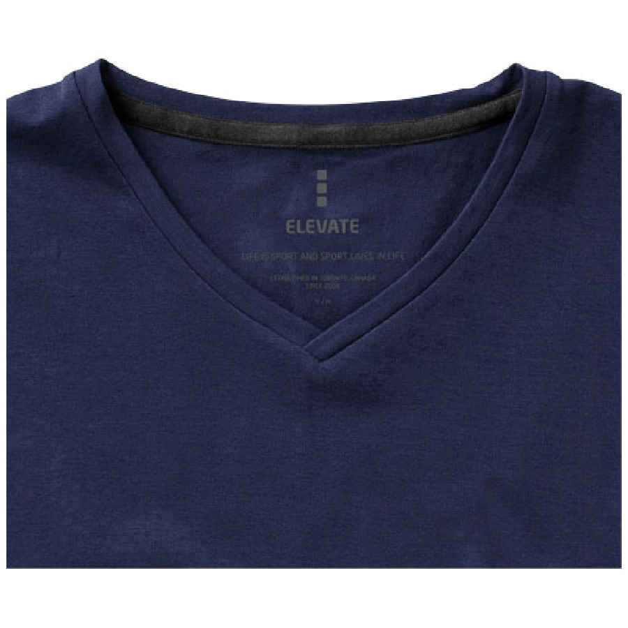 Damski T-shirt organiczny Kawartha z krótkim rękawem PFC-38017495 granatowy