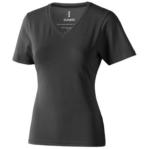 Damski T-shirt organiczny Kawartha z krótkim rękawem PFC-38017951 szary