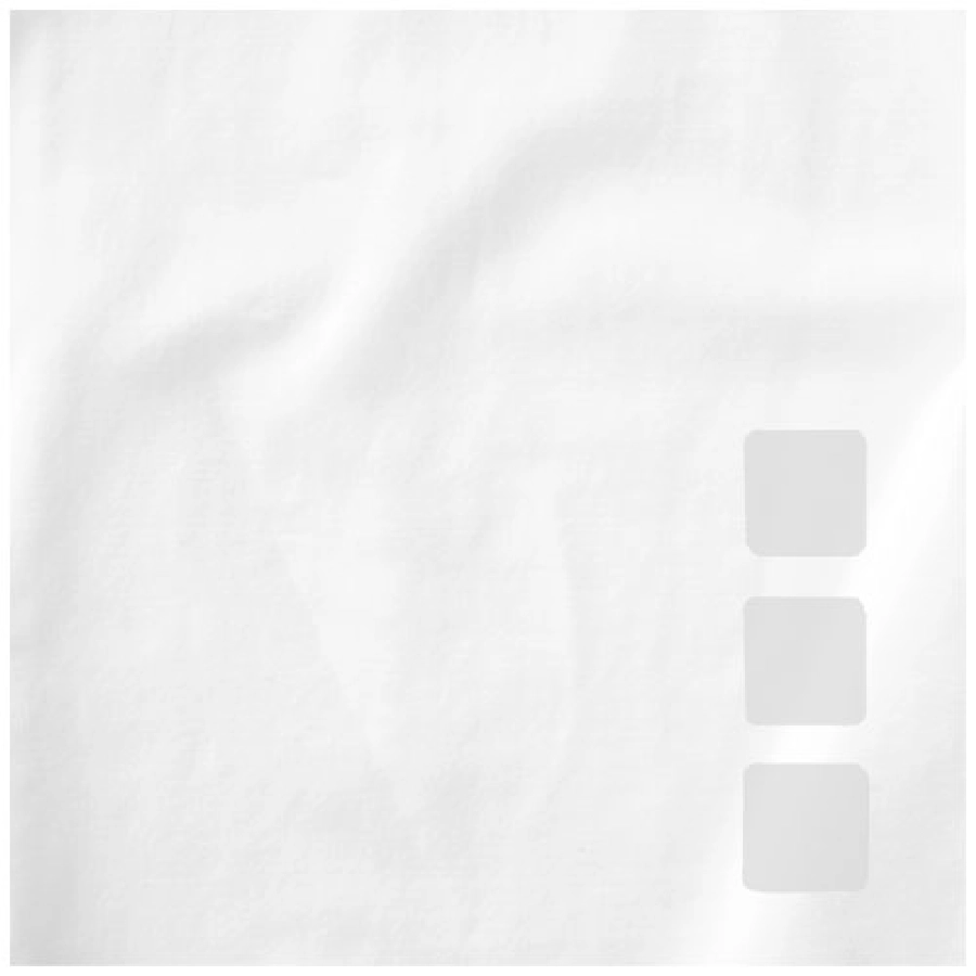 Męski T-shirt organiczny Ponoka z długim rękawem PFC-38018011 biały