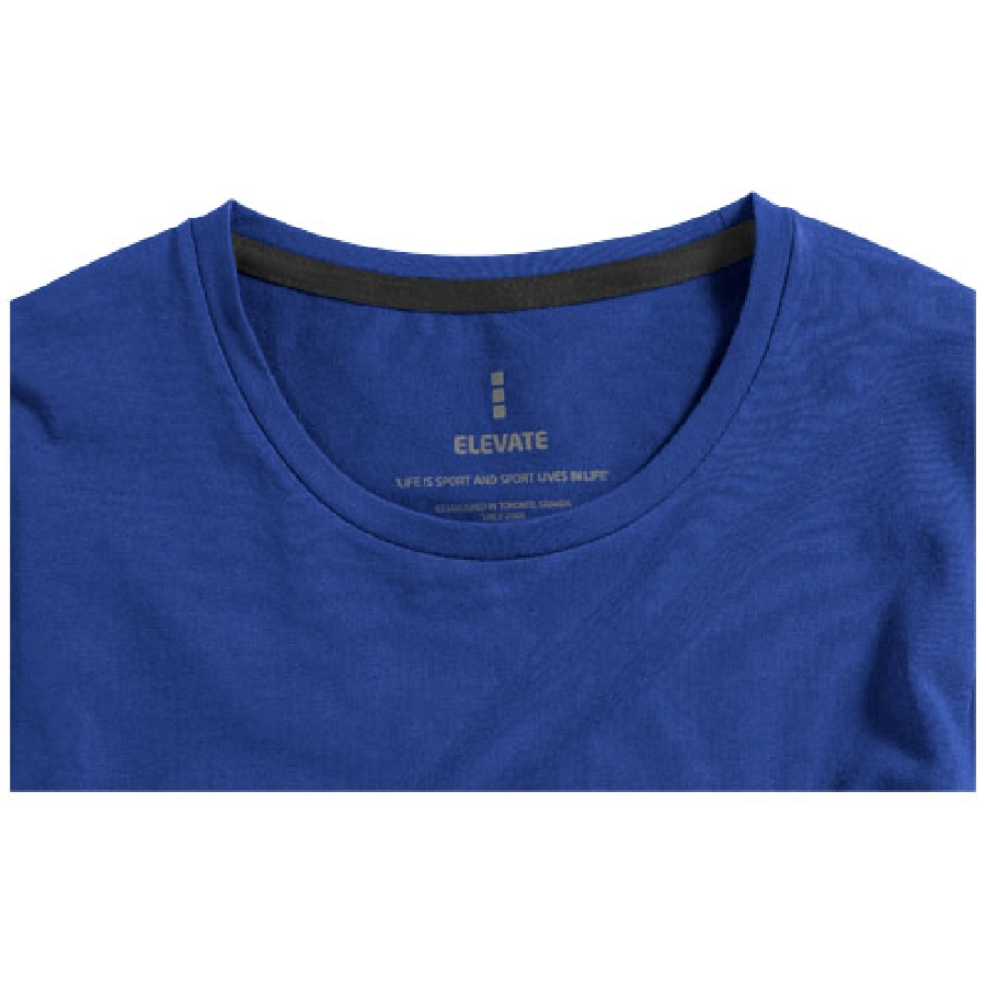 Męski T-shirt organiczny Ponoka z długim rękawem PFC-38018445 niebieski