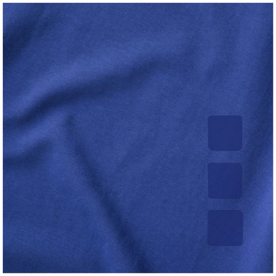 Męski T-shirt organiczny Ponoka z długim rękawem PFC-38018442 niebieski