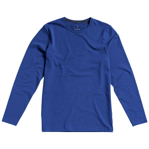 Męski T-shirt organiczny Ponoka z długim rękawem PFC-38018445 niebieski