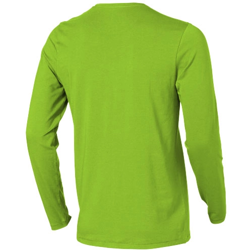 Męski T-shirt organiczny Ponoka z długim rękawem PFC-38018680 zielony