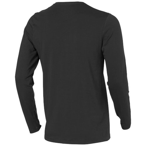 Męski T-shirt organiczny Ponoka z długim rękawem PFC-38018950 szary