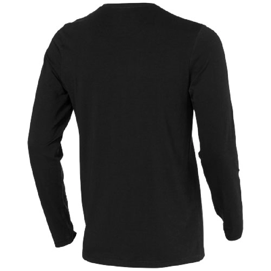 Męski T-shirt organiczny Ponoka z długim rękawem PFC-38018996 czarny