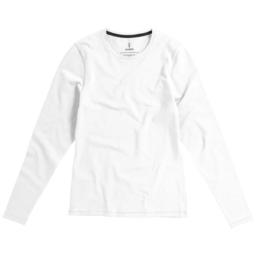 Damski T-shirt organiczny Ponoka z długim rękawem PFC-38019015 biały