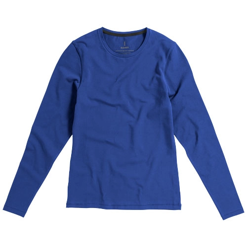 Damski T-shirt organiczny Ponoka z długim rękawem PFC-38019443 niebieski