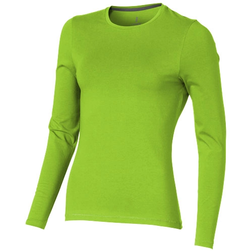 Damski T-shirt organiczny Ponoka z długim rękawem PFC-38019681 zielony