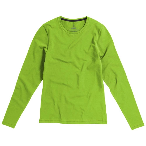 Damski T-shirt organiczny Ponoka z długim rękawem PFC-38019681 zielony
