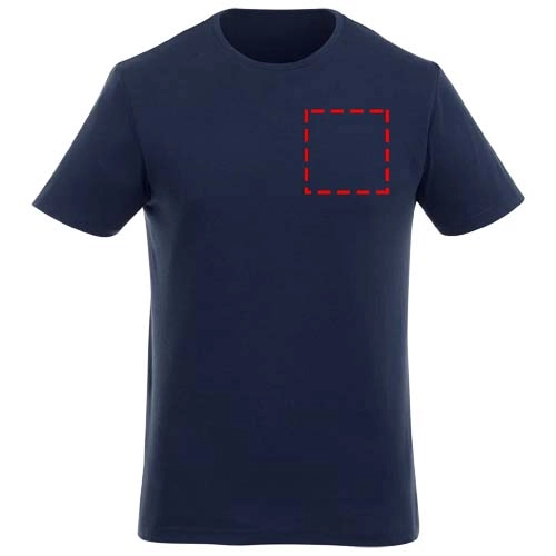 T-shirt unisex Finney z możliwością brandingu metki PFC-38023499 granatowy