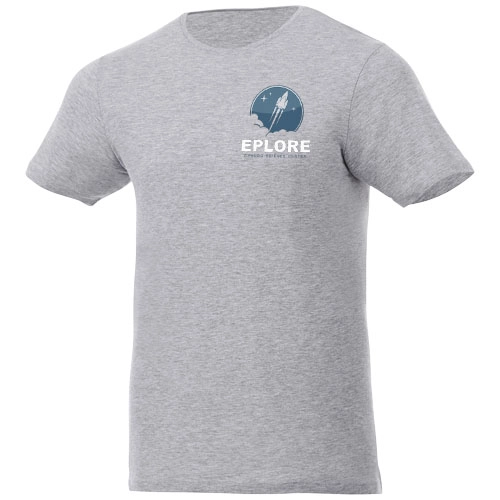 T-shirt unisex Finney z możliwością brandingu metki PFC-38023941 szary
