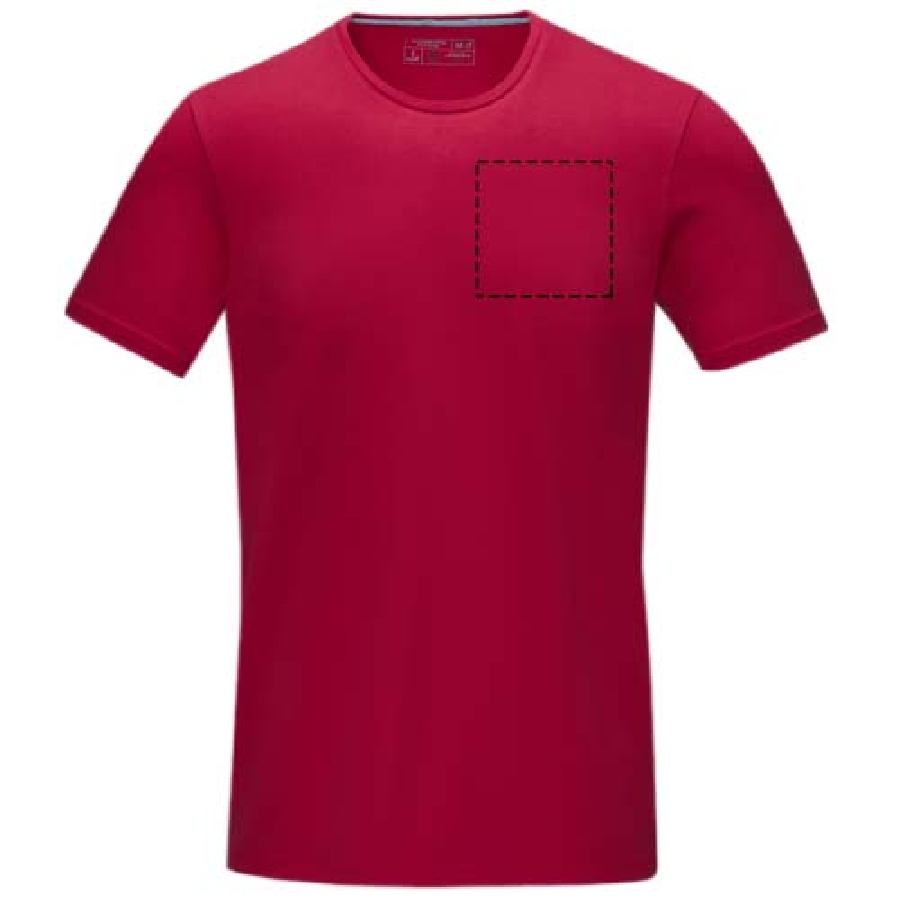 Męski organiczny t-shirt Balfour PFC-38024254 czerwony