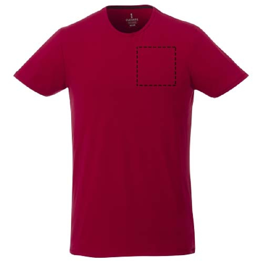 Męski organiczny t-shirt Balfour PFC-38024256 czerwony