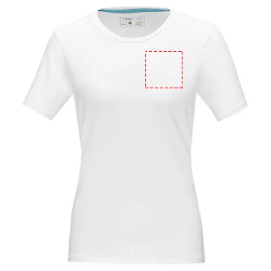 Damski organiczny t-shirt Balfour PFC-38025013 biały