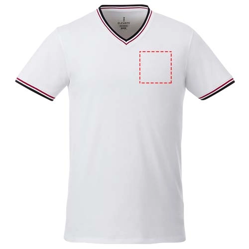 Męski t-shirt pique Elbert PFC-38026010 biały