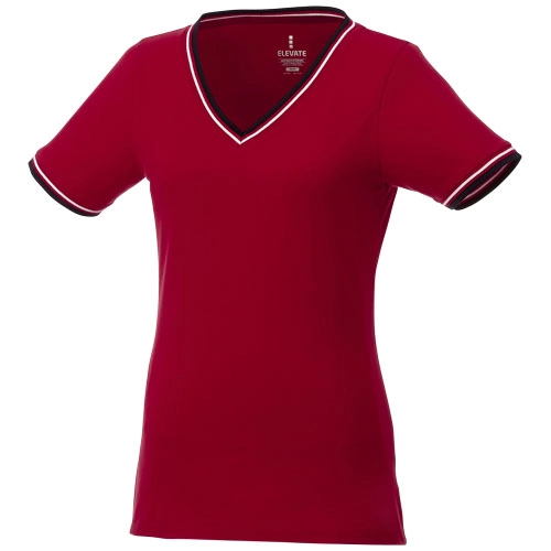Damski t-shirt pique Elbert PFC-38027252 czerwony