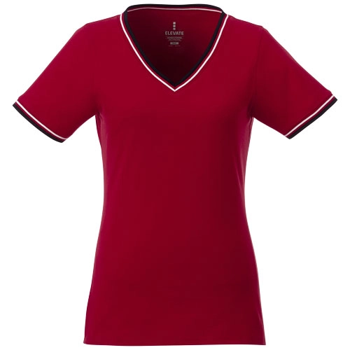 Damski t-shirt pique Elbert PFC-38027250 czerwony