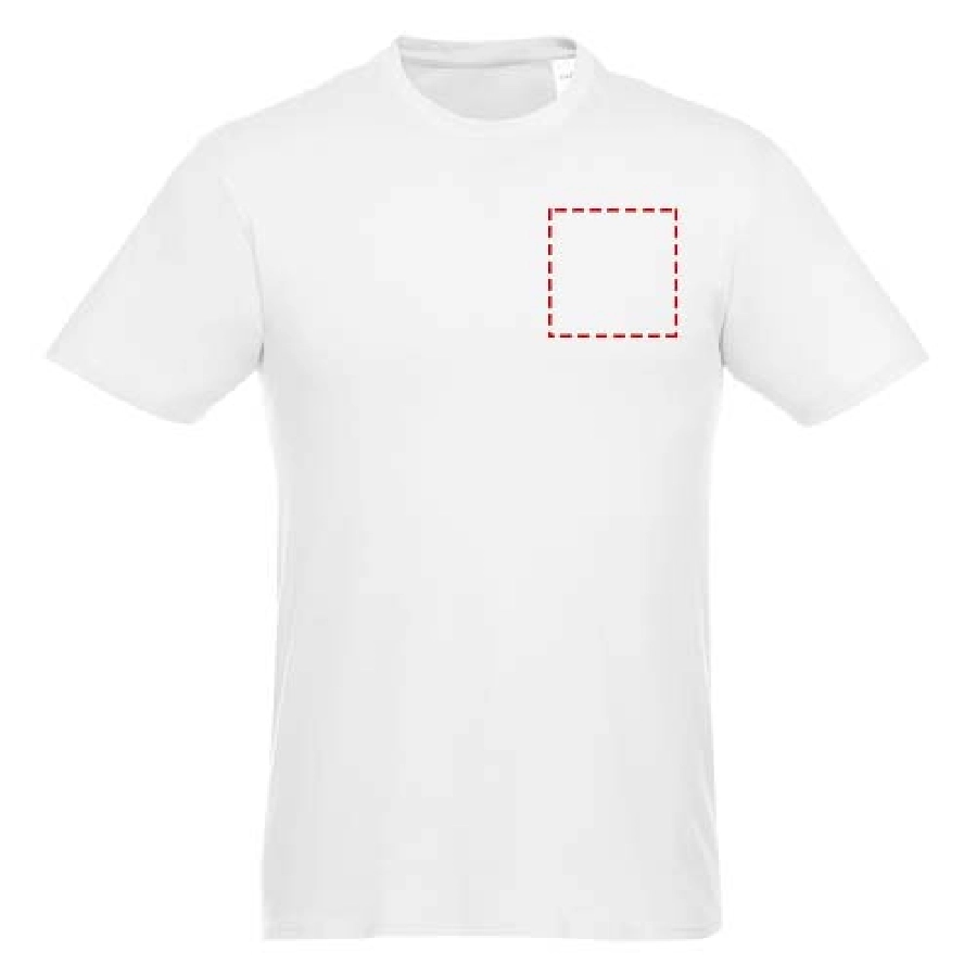 Męski T-shirt z krótkim rękawem Heros PFC-38028018 biały