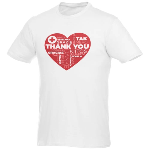 Męski T-shirt z krótkim rękawem Heros PFC-38028016 biały