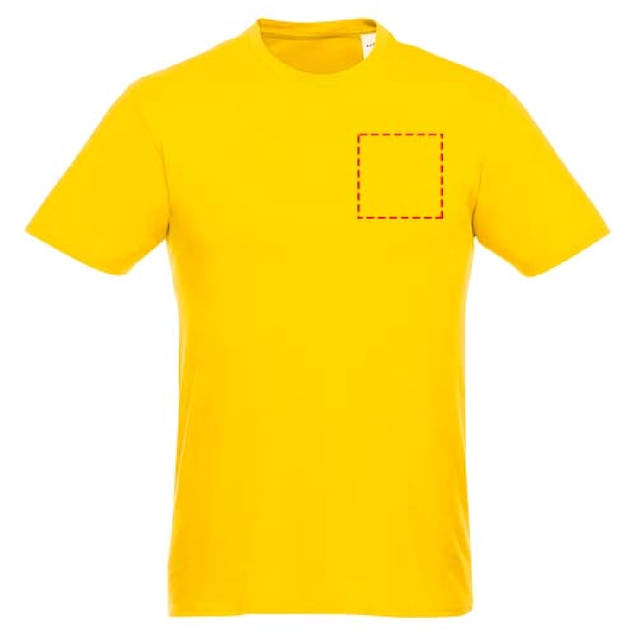 Męski T-shirt z krótkim rękawem Heros PFC-38028106 żółty