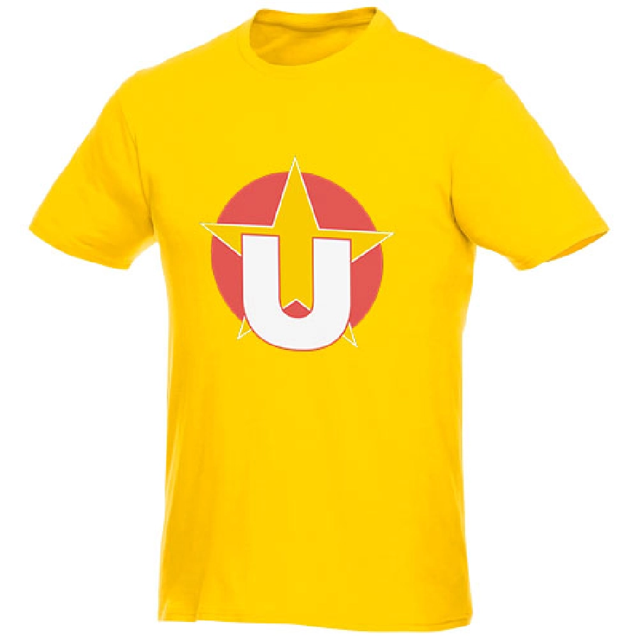 Męski T-shirt z krótkim rękawem Heros PFC-38028101 żółty